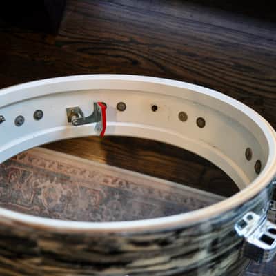 Ludwig Oyster Black Pearl Downbeat 4x14" Snare : 1964 #78989 image 16