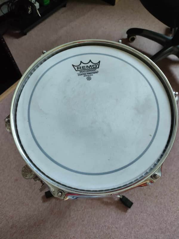 Incredibly Rare! Remo MasterEdge Snare Drum 10x6 (90's) - Natural/Wood (Including Snare Stand) image 1