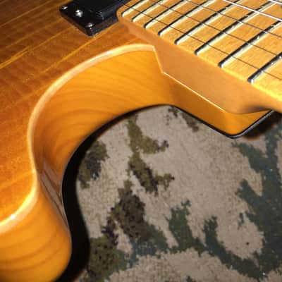 Schecter USA Custom Shop. 2013 Amber Burst Flame Top image 8
