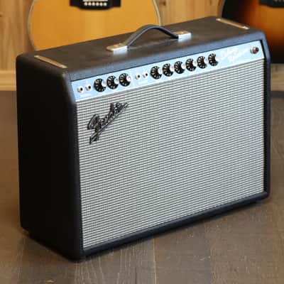 Fender Deluxe Reverb Amp '64 Custom Hand-Wired Black Tolex + Cover & Footswitch image 6