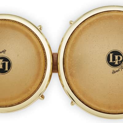 LP LP201AX-2AW 7-1/4-inch and 8-5/8-inch Generation II Bongos - Natural with Gold Hardware image 6