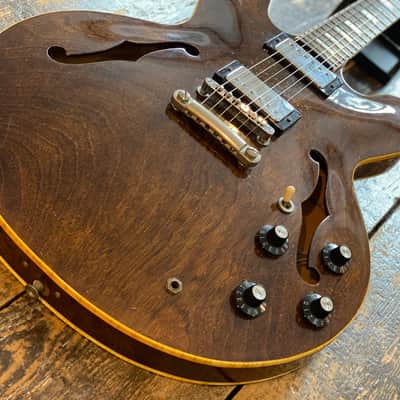 Greco Japanese Vintage SA700 Semi-Acoustic 1977 Walnut Japan MIJ w/ HSC image 2
