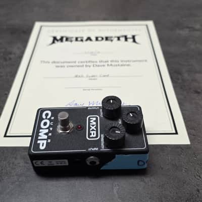 DAVE MUSTAINE'S MEGADETH Studio Album Recorded Tour Stage Played MXR Super Comp Compressor USA Guitar Pedal Artist Owned by Dave Mustaine Signed COA image 7