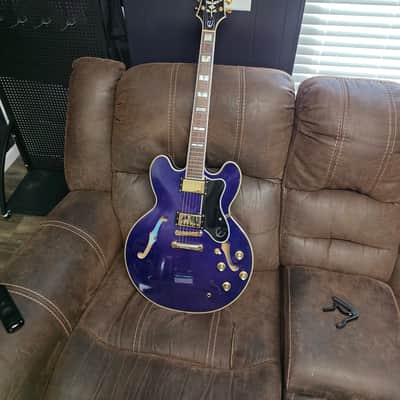 Epiphone Sheraton II Pro with Pau Ferro Fretboard 2019 - Midnight Sapphire with hard case image 1