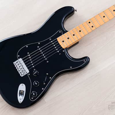1979 Fender Stratocaster Hardtail Vintage Electric Guitar Black w/ Case image 1