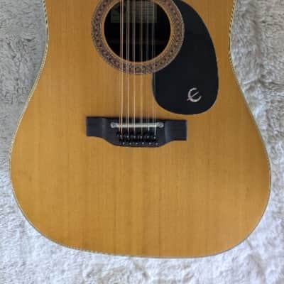 Vintage Epiphone FT-165 Bard 12 Acoustic 12-String Guitar with case - nice shape image 1
