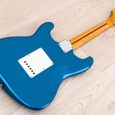 1989 Fender American Vintage '57 Stratocaster, Lake Placid Blue w/ Custom Shop Fat 50s & Tweed Case image 13