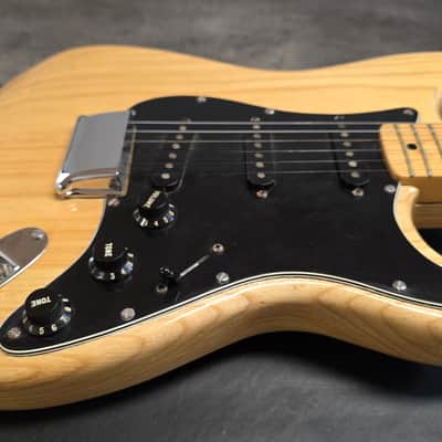 1977 Fender Stratocaster Hardtail Natural Ash Vintage 70s American USA Strat HT Hard Tail 1970's Guitar image 12