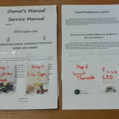 Sherwood S-1060 restoration kit filter capacitor repair rebuild fix image 1