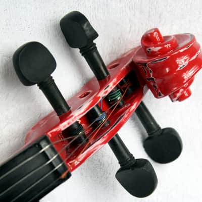 Custom Painted Unbranded 4/4 Violin - Painted Aged and Worn With New Case image 8
