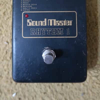 RHYTHM 1 SOUND MASTER Vintage Rhythm Machine Analog Drum Synthesizer Drum Machine Instant LO FI Kraftwerk Drum Sounds In A Guitar Pedal Size Casing Rare Unit! Soundmaster image 1