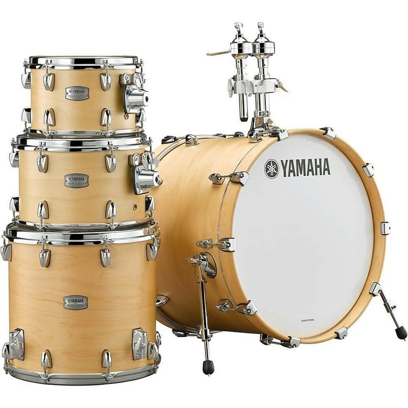 Yamaha New Tour Custom Maple Shell Pack TMP0F4BTS Butterscotch Satin 4 pc (20 10 12 14) image 1