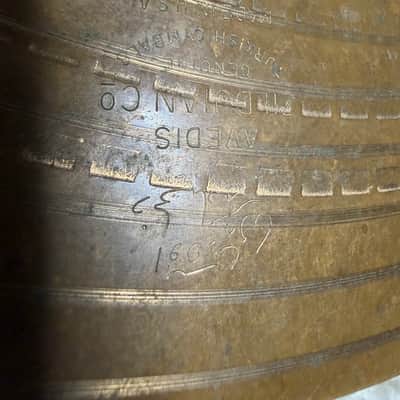 Zildjian 14" A. Zildjian '60s Stamp Hi-Hat Cymbals (Pair) 1960s - Traditional image 17