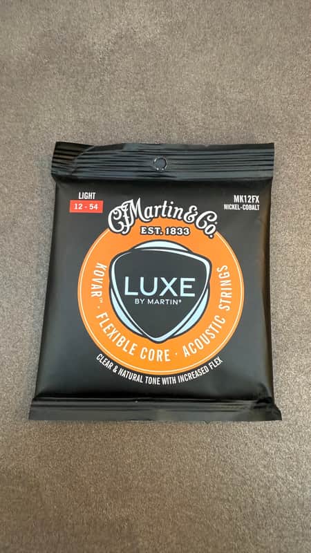 Martin MK12FX Luxe Kovar Flexible Core Acoustic Guitar Strings - Light (12 - 54) 2023 - Present - Standard image 1