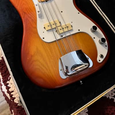 Fender Precision Bass with Maple Fretboard 1980 - Sienna Sunburst image 2