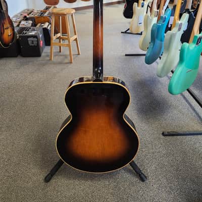 Vintage 1951 Gibson ES-300, Dual Pickup Archtop Electric Guitar, with Tone Specific 1946 P-90s - Sunburst w/ Case image 10