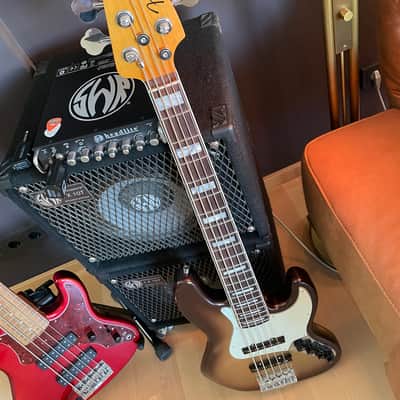Fender Fender American Ultra Jazz Bass V RW MBST 2022 - Mochaburst image 2