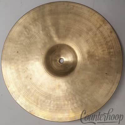 *Zildjian 13"Hi-Hat Cymbal 1107g Bottom Turkish USA B20 Vintage 50s Avedis A* image 3