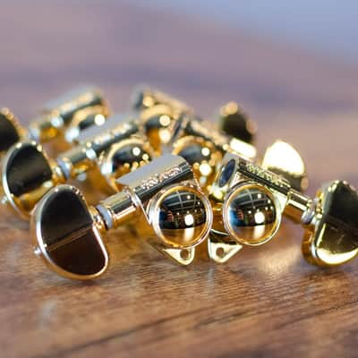 Grover Original Rotomatic Tuning Machines 3 x 3 Gold image 2