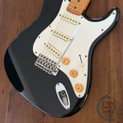 Greco Stratocaster Guitar, Black, MIJ, 1977, Super Sounds, SE450 image 1