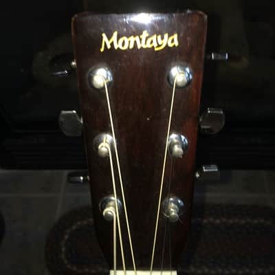 Vintage Montaya Acoustic Guitar Nice! image 4