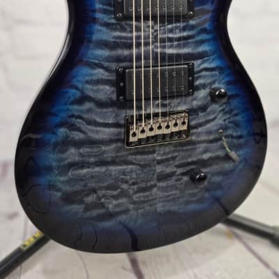 Paul Reed Smith PRS SE Mark Holcomb SVN 7 String Electric Guitar Holcomb Blue Burst image 4