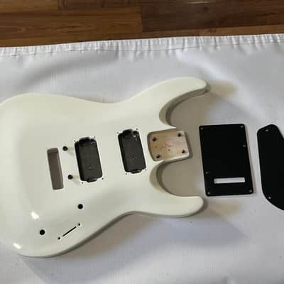 2015 Jackson JS22 DKA JS Series Polar White Semi Loaded Guitar Body 2 Post Tremolo