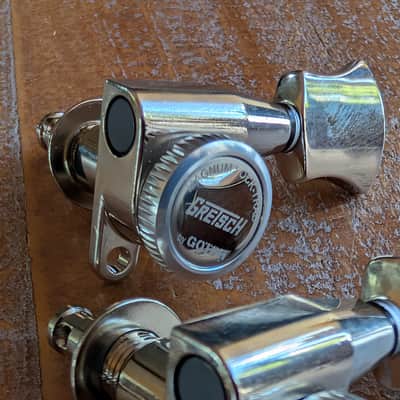 Gotoh Gretsch Branded Magnum Locking Tuning Pegs Nickel EXCELLENT image 2