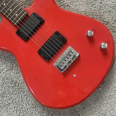 Custom Red Glossy Finish Guitar, Basswood Body, Maple Neck, Rosewood Fingerboard, Silver Hardware image 6
