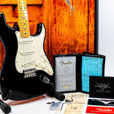 2018 Fender Custom Shop Jimi Hendrix Voodoo Child Stratocaster Black w/ COA, OHSC - Hendrix Dream Machine image 19