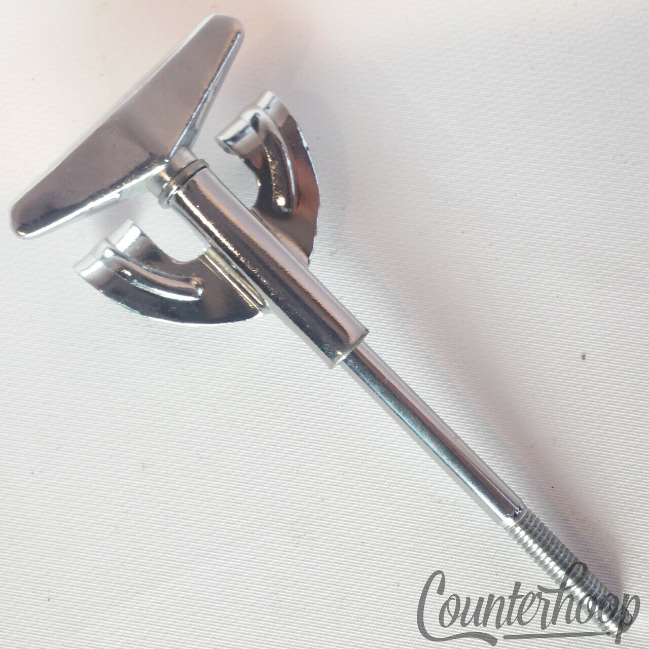Pearl Bass Drum Tension T-Rod+Claw Metric Thick Japan Chrome 4 1/4" Vintage 60s — main photograph