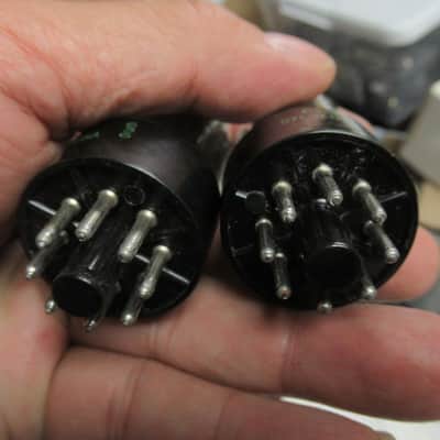 2 NOS SYLVANIA  6SN7GT SHORT BOTTLE 3 HOLE BADBOY TUBE image 3