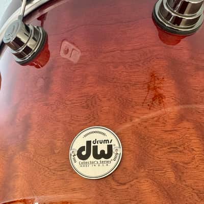 DW Collector‘s Exotic Quilted Sapeli SSC Standard Drum Kit 2021 image 6