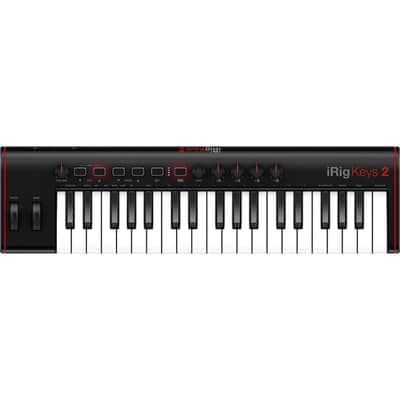 IK Multimedia iRig Keys 2 - 37 Mini Key Controller for iPhone, iPad and Mac/PC image 2