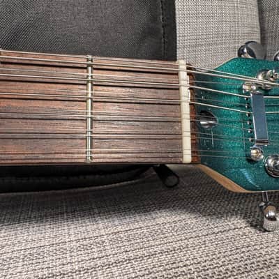 Squier Jazzmaster Electric XII 12 string Paranormal 2024 - Sherwood Green with Upgrades and Fender Gig Bag image 15