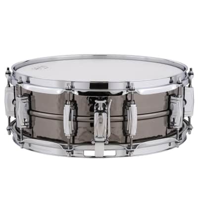Ludwig LB416K Black Beauty 5x14 Hammered Shell, Imperial Lugs Snare Drum image 2