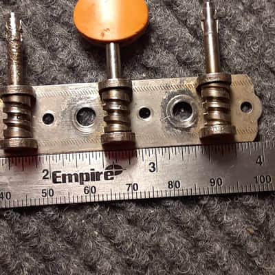 Harmony Silvertone *Unbranded Mandolin A-Style Tuning Machine Strip (Treble Side only, 1/4 buttons) image 5