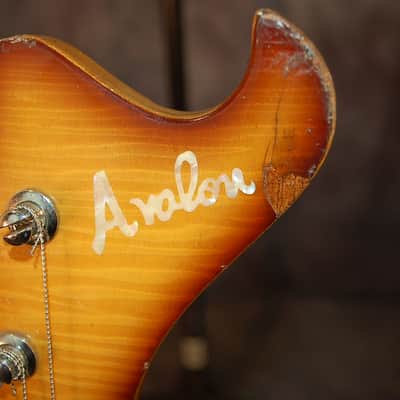 Video Demo 1967 Avalon AV-2 Shaggs Double Pickup Bass Guitar Pro Setup Original Hard Shell Case image 8