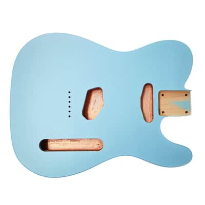 T-Style Daphne blue alder guitar body image 1