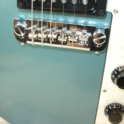 2017 Gibson S Series Firebird Zero Electric Guitar, Faded Pelham Blue w/ Bag image 5