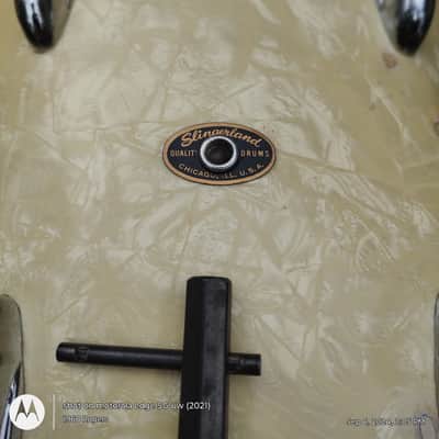 Slingerland Radio King Late 50s - mid 60s - White Marine Pearl image 20