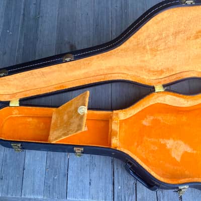 1960s Gibson ES-330 Case , Black w. Yellow Lining image 4