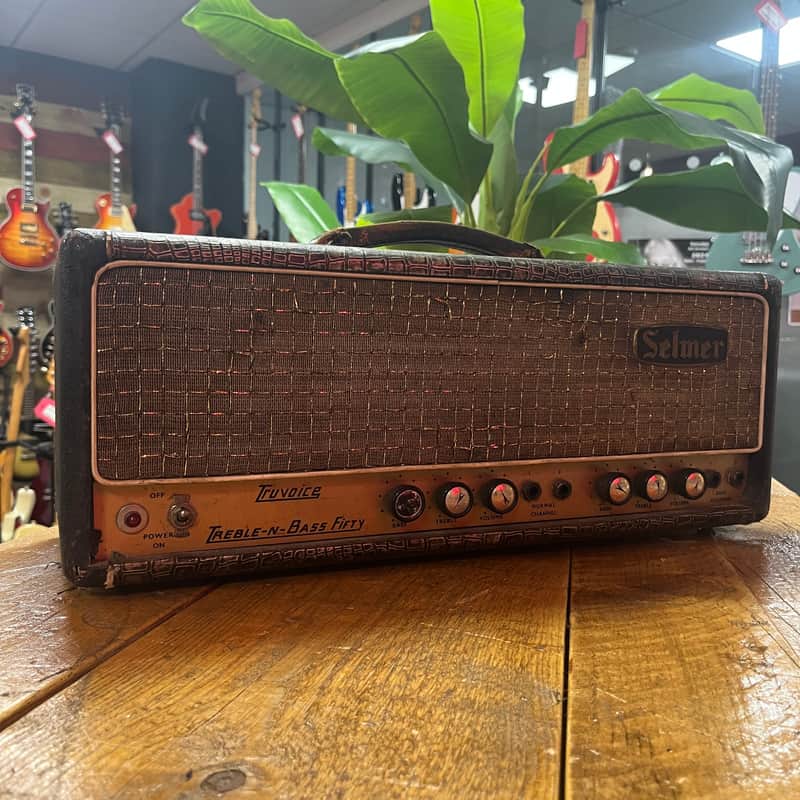Selmer Truvoice Treble N Bass 50 Fifty Valve Amplifier Head 1960's image 1