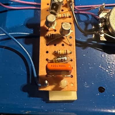 Colorsound  Sola Sound Fuzz Box 1996 - Blue Vintage 1996 Colorsound One Knob Fuzz Box - Dick Denney Sola Sound - Original First Issue image 17