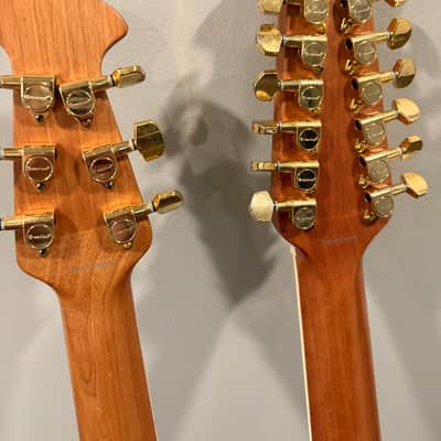 Ovation CSE225 Celebrity Double Neck 2010s Ruby Red Burst image 6