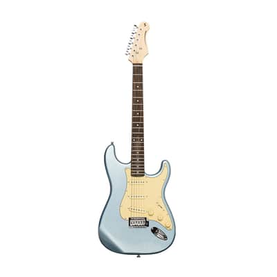 Stagg SES-30-IBM S Style Ice Blue Metallic image 2