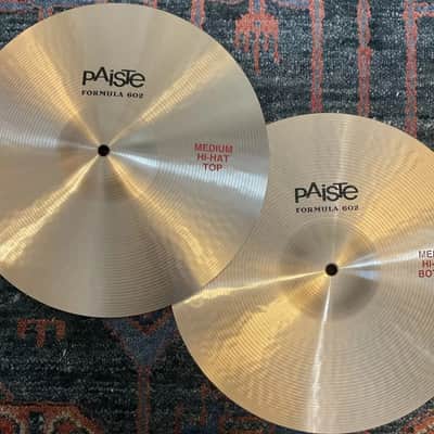 Paiste 14" Formula 602 Medium Hi-Hat Cymbals (Pair) image 1