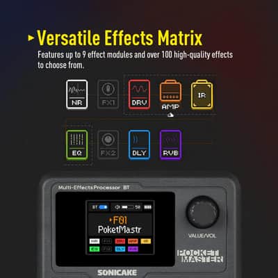 Sonicake Pocket Master Multi-Effects Pedal Stereo Guitar Modeling IR Cabinets image 6