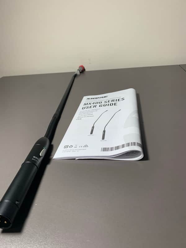 Shure MX418S/C 18" Microflex Cardioid Gooseneck Condenser Mic with Attached XLR Preamp, Mute Switch image 1