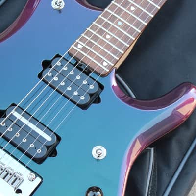 2015 Ernie Ball Music Man JP6 John Petrucci Signature Mystic Dream Guitar Fully Loaded Piezo image 8